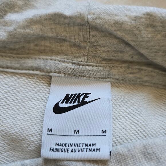 Nike NSW DNA Stacked Rainbow Swoosh Cropped Hoodie Gray White Womens M - Picture 4 of 7